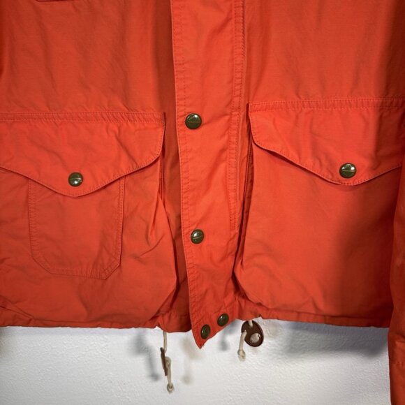 Polo Ralph Lauren Full Zip Oiled Cloth Orange Hooded Sport Jacket Medium Utility - Picture 12 of 16